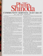 Philanthropy World Magazine featured Phillip Shinoda in the article tittled "Community Service: Just Do It"